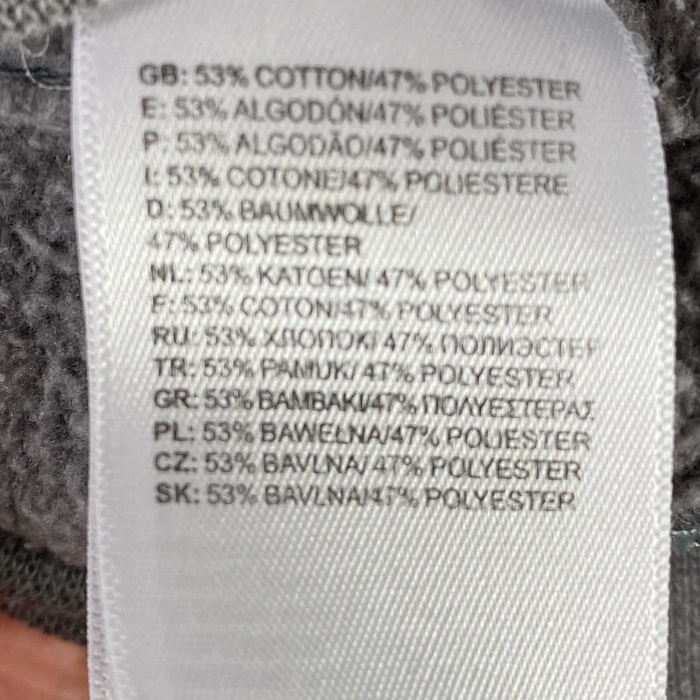The North Face‎ Hoodie Men's Medium Gray Red Logo Kangaroo Pocket Outdoor Hiking